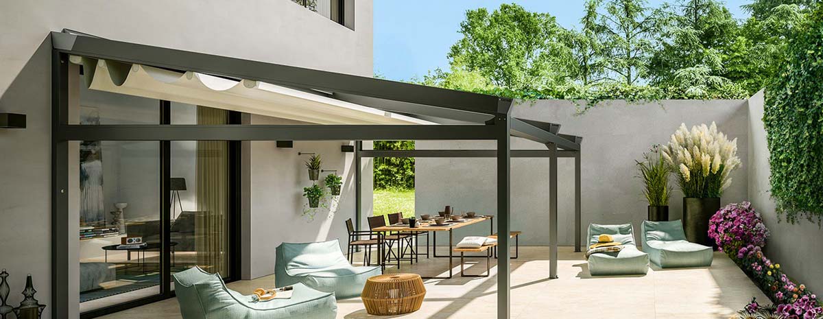 Corradi USA Louvered Roof Pergola Shade