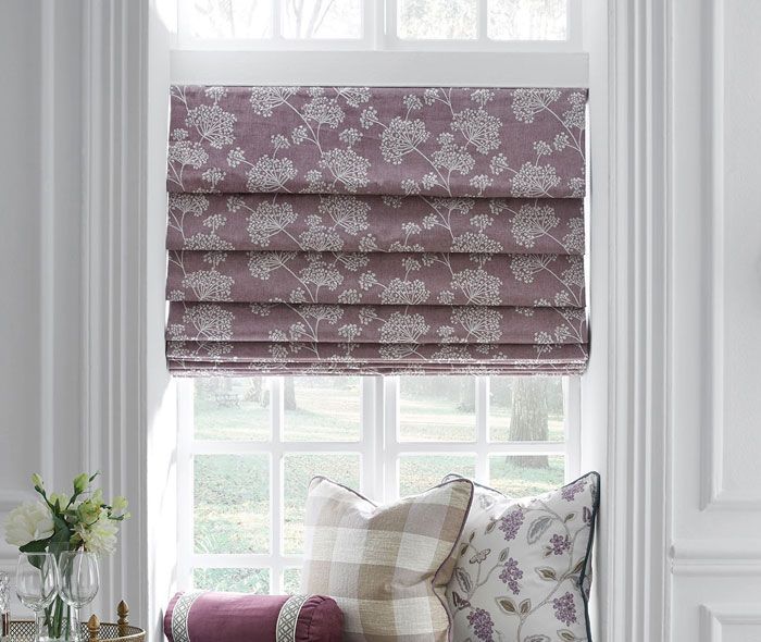 custom hobbled roman shade