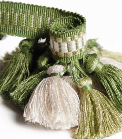 Custom flat roman shade Tassel Fringe Tape