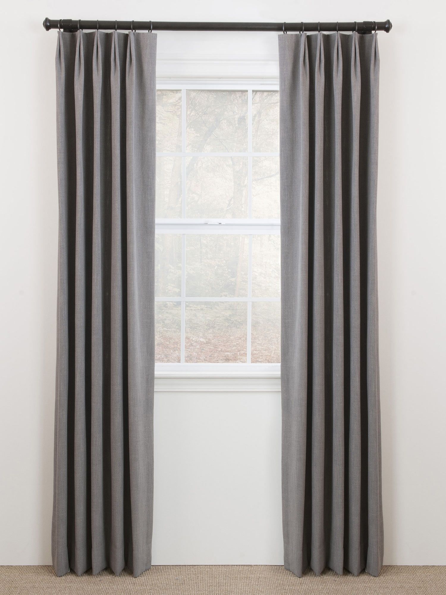 Euro Pleat Drapery Gray in Mission Viejo