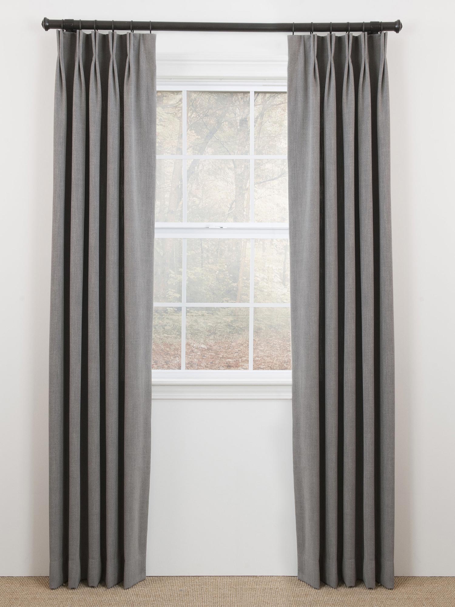 French Pleat Drapery Gray in Mission Viejo