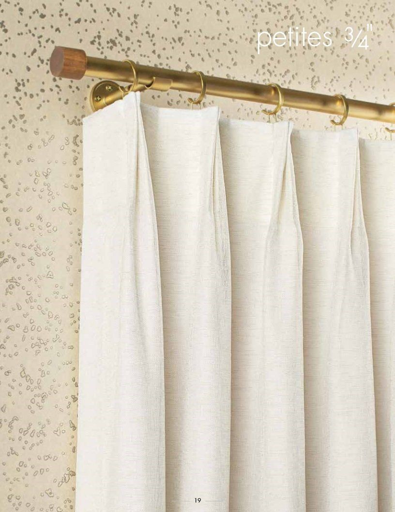 Drapery Hardware Trend Petites Euro Pleat Drapery Modern in Costa Mesa