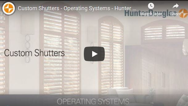 Hunter Douglas Newstyle Hybrid Shutters Operating Systems Video Irvine