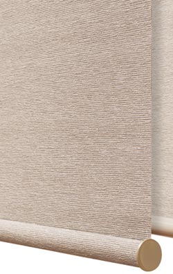 Hunter Douglas designer roller shades round fabric-wrapped bottom rail