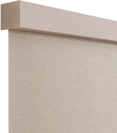 Hunter Douglas Designer Roller Shade top treatment - Metal Fascia Irvine