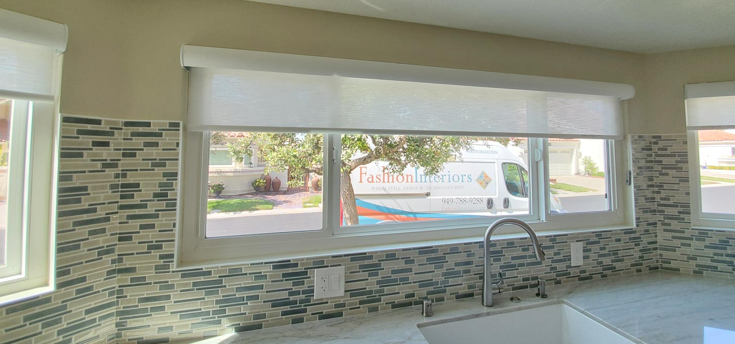 Hunter Douglas roller shades window treatment dealer Whittier