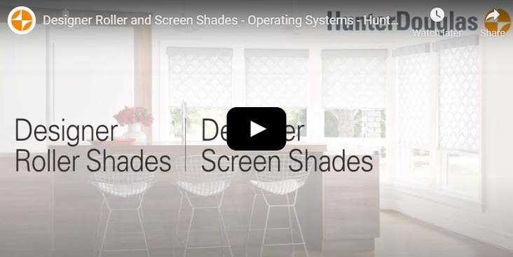 Hunter Douglas Designer Roller Shades Operating Systems Video Irvine