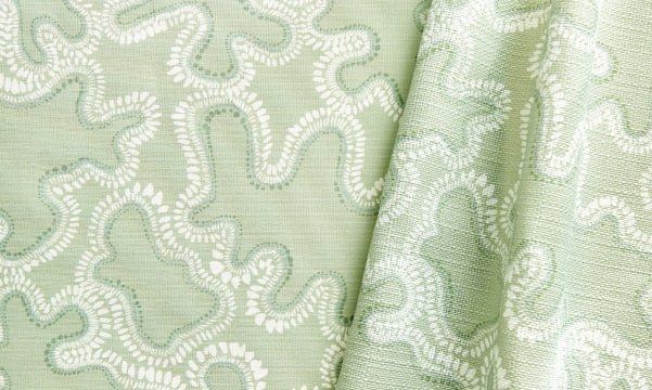 Hunter Douglas Design Studio Roller Shade - Dotted Leaf Pale Moss Irvine