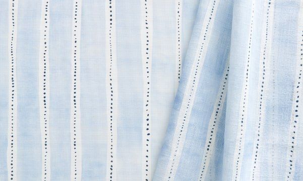 Hunter Douglas Design Studio Roller Shade - Dotted Stripe Ice Blues Irvine