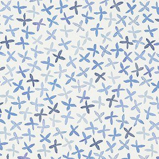 Hunter Douglas Design Studio Roller Shade - Floral Stamp Ocean Blues Irvine