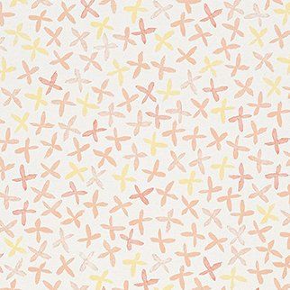 Hunter Douglas Design Studio Roller Shade - Floral Stamp Pink Yellow Irvine