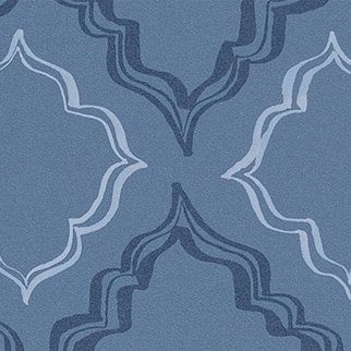 Hunter Douglas Design Studio Roller Shade - Ornament Navy Irvine