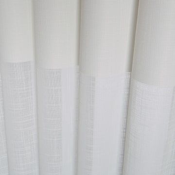 Hunter Douglas Luminette Privacy Sheers Fabric: Sheer Linen, Color: White Dawn