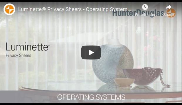 Hunter Douglas Luminette Operating Systems Video Irvine