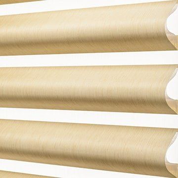 Hunter Douglas Pirouette Horizontal Sheer Shades Pirouette Pirouette Fabric: Alustra Charmeuse  Color: Angora Irvine