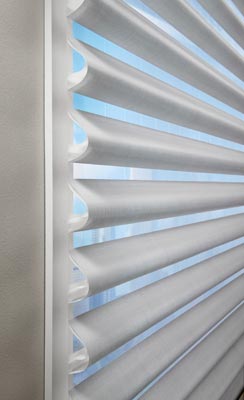 Hunter Douglas Pirouette Horizontal Sheer Shades Vanes Semi-Open Sample Irvine