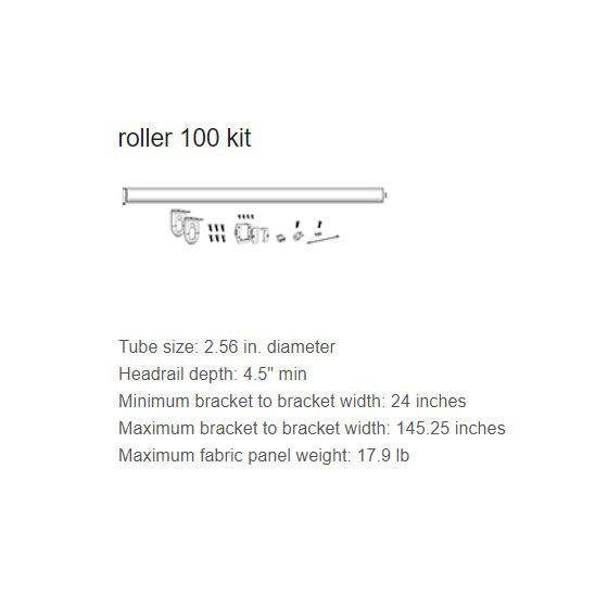 lutron roman shade roller kit 100