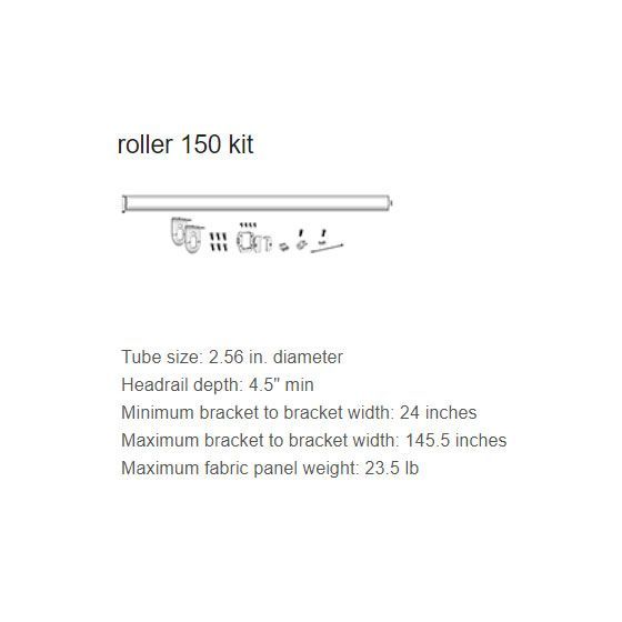lutron roman shade roller kit 150