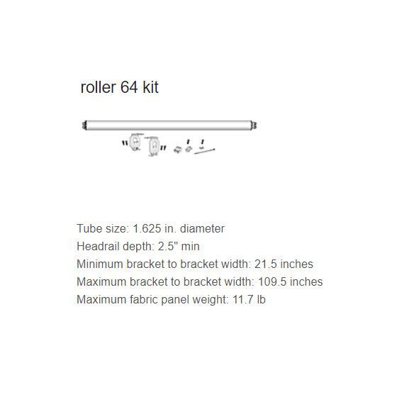 lutron roman shade roller kit 64