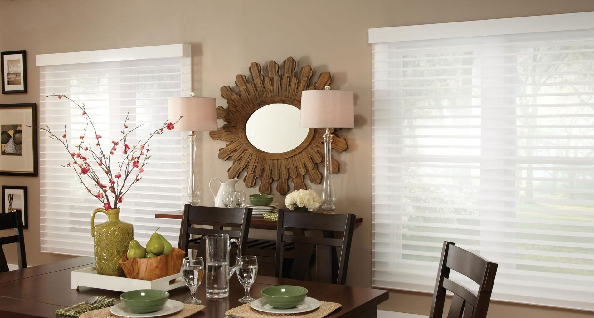 Lutron Sivoia QS Horizontal Sheer Blinds