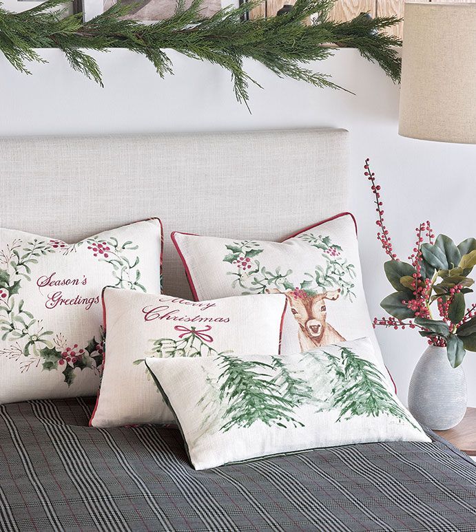 Holiday decorative custom pillow