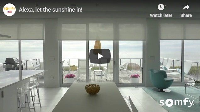 Somfy Motorized Solar Screen Shade Video Irvine