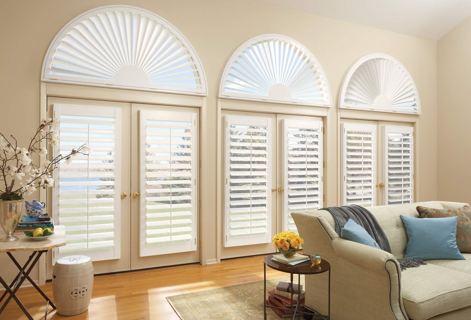 Plantation Window Shutters Orange