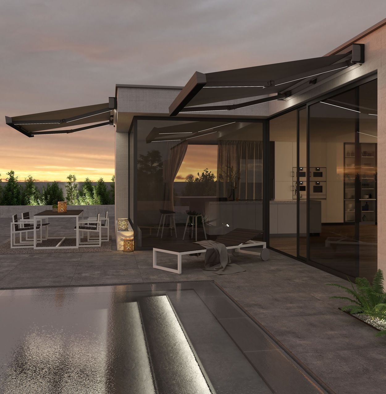 Qubica Flat Retractable Awning