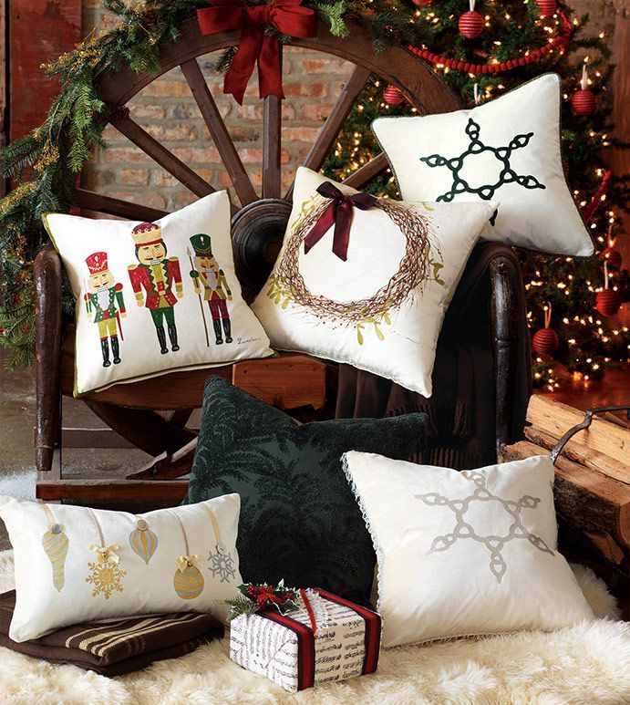 Holiday decorative custom pillow