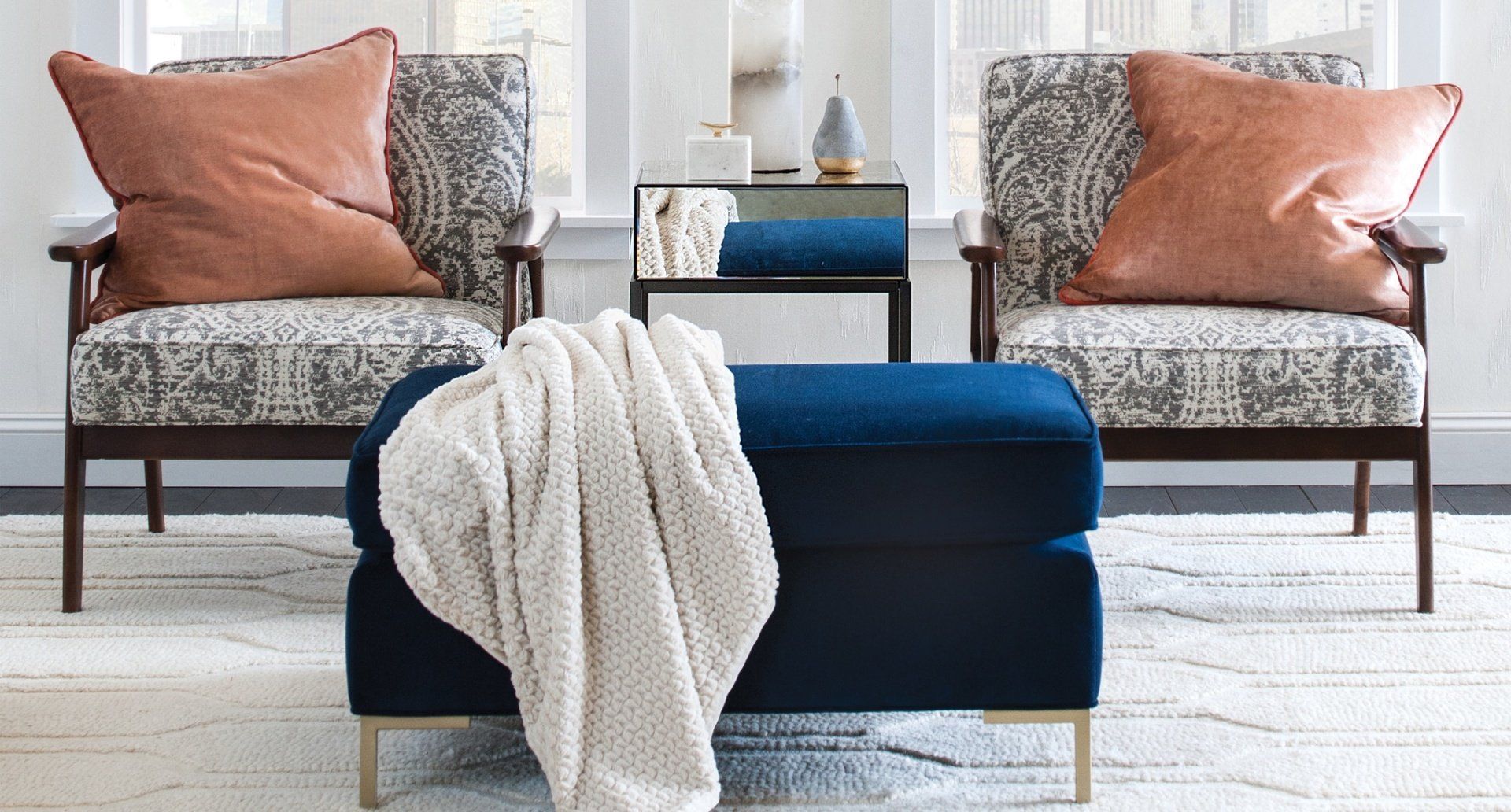 Reupholstery Chair, Cushion, Bench - Fabricut Velvet Fabric
