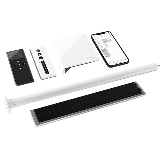 Rollease Acmeda Motorized Roman Shades control options