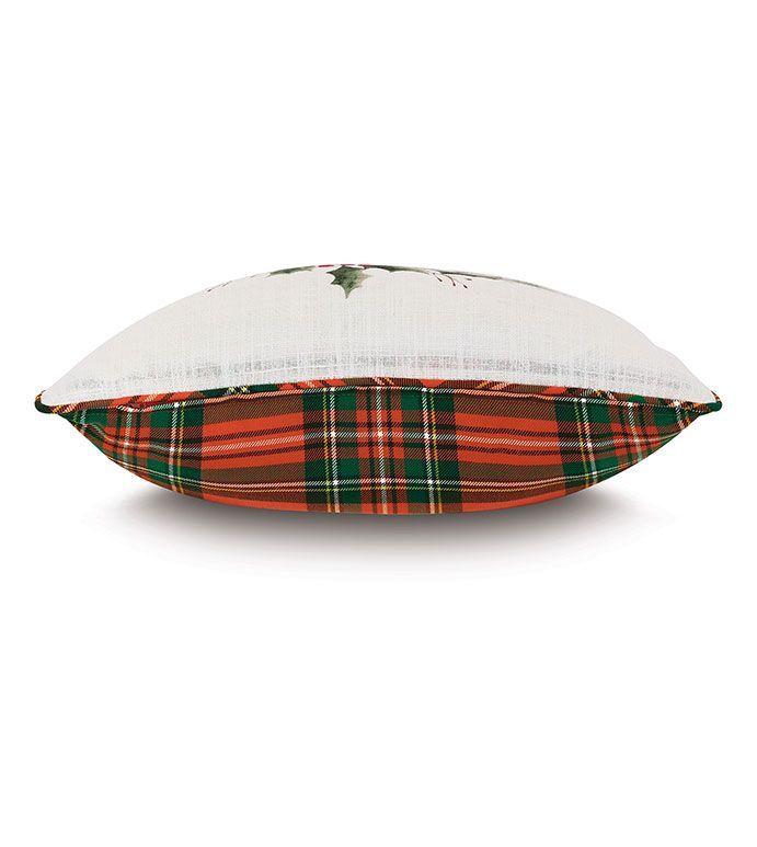 Custom season's greetings wreath christmas decorative pillow