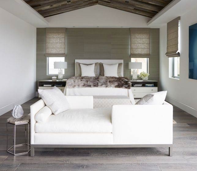 Roman Shade Modern Bedroom