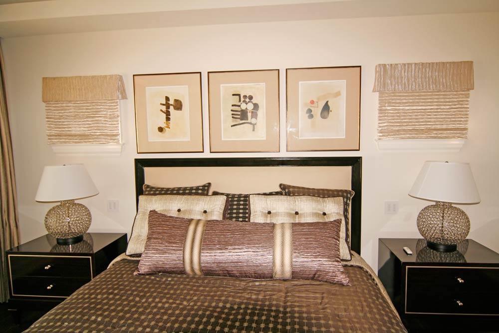 Custom Bedding Transitional Bedroom