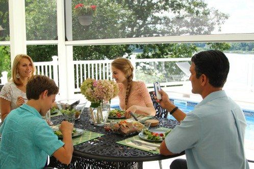 Somfy Motorized Exterior Screen Patio Insect Screen Irvine