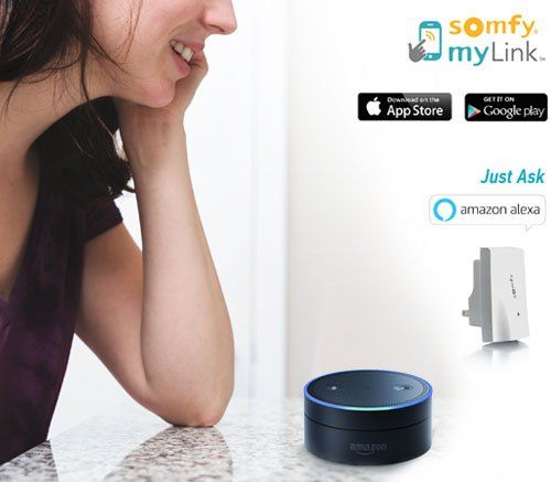 Somfy myLink App - Just ask Alexa! - Voice command automated roller shutters Irvine