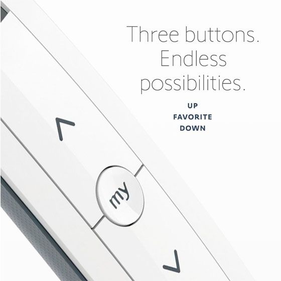 Somfy control for motorized roman shade