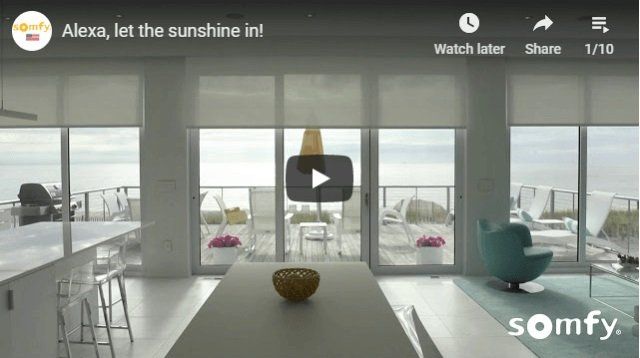 Somfy Motorized Window Covering Video Laguna Beach