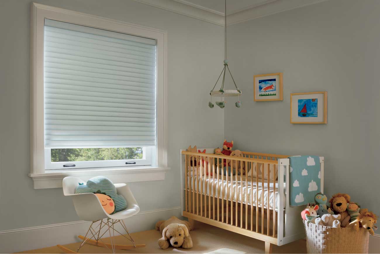 Sonnette Window Shades - Nursery Kidsroom - Modern Minimalistic - Hunter Douglas