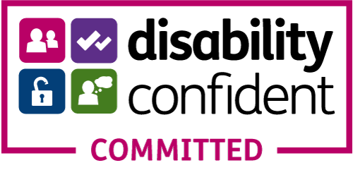 logo saying Disability Confident