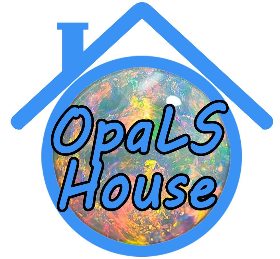 blue logo of OpaLS House