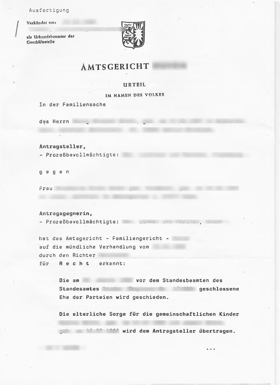 Beglaubigte Übersetzung Scheidungsurteil Beglaubigte Übersetzung Scheidungsurteil