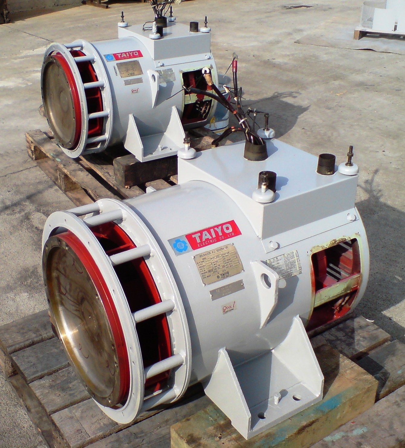 Industrial ship generators alternators