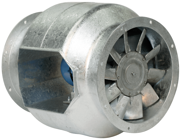 Spray booth fan unit