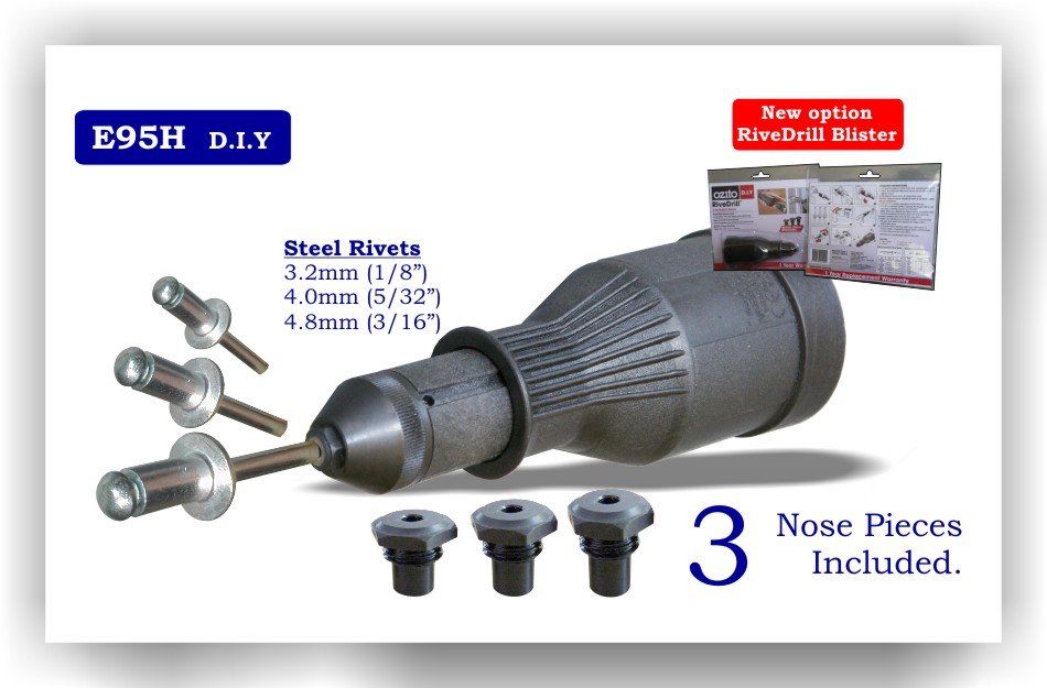 Remachadora para taladro, herramienta adaptador para el taladro para poner remaches fácilmente