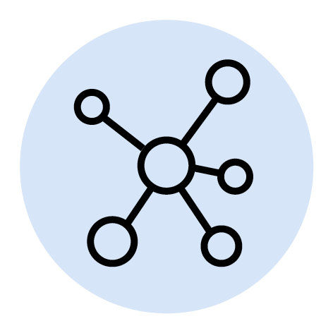 Wir bauen ein Netzwerk auf, das einen Austausch über Erfahrungen ermöglicht, um voneinander zu lernen.