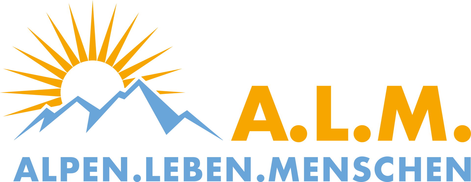 Es ist das Logo des ALM-Projekts zu sehen.