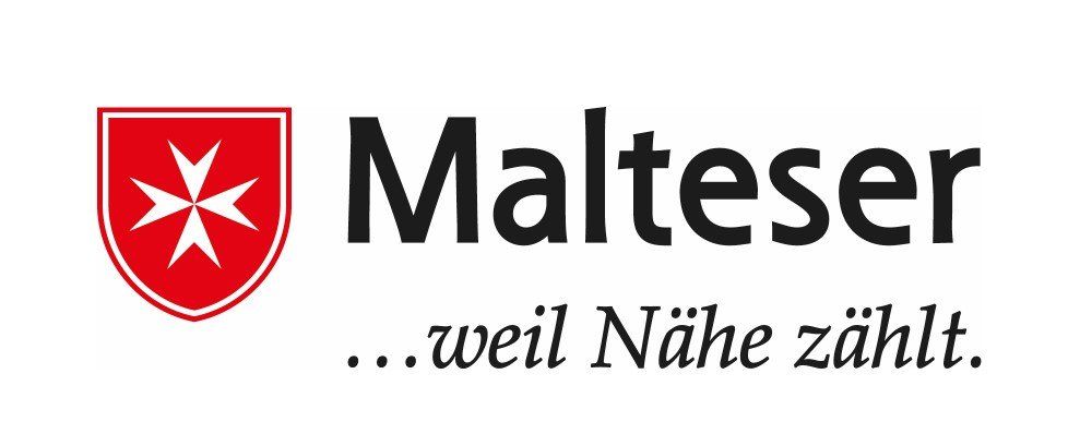 Es ist das Logo des Malteser Hilfsdienstes zu sehen.