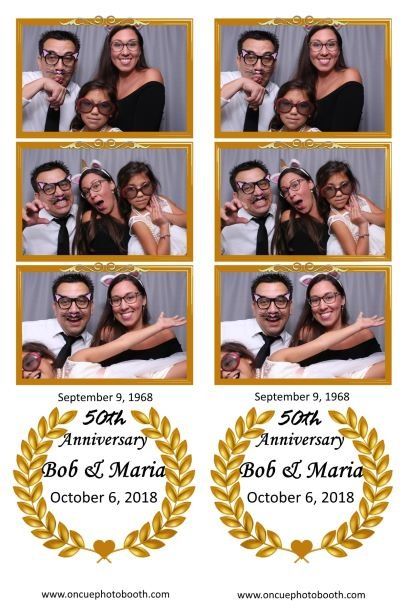 Bob & Maria's 50th Anniversary - On Cue Photo Booth