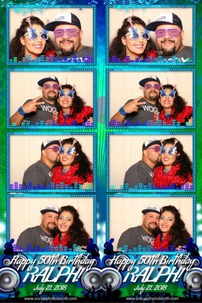 Ralph's 50th - On Cue Photo Booth